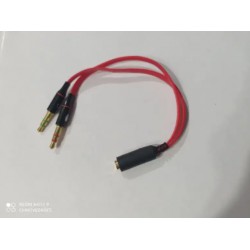 Cable de audio 1 a 2 para diadema