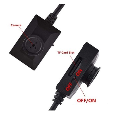 Camara Espia Camuflada en boton de camisa super mini 1280 x 960 HD