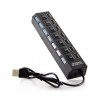 Multipuerto USB 7 puertos con interruptor individual