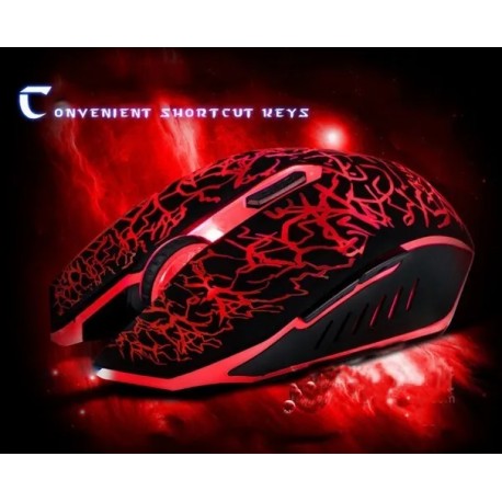 Mouse Gamer J&r Mgjr 032 6 Botones 2400 Dpi