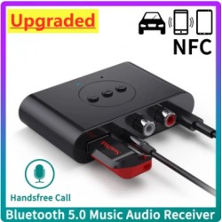 Receptor de Audio con Bluetooth 5,0, NFC U Disk, 3,5mm, AUX, RCA, USB