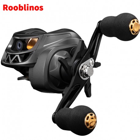 El carrete de baitcasting ROOBLINOS AK-200